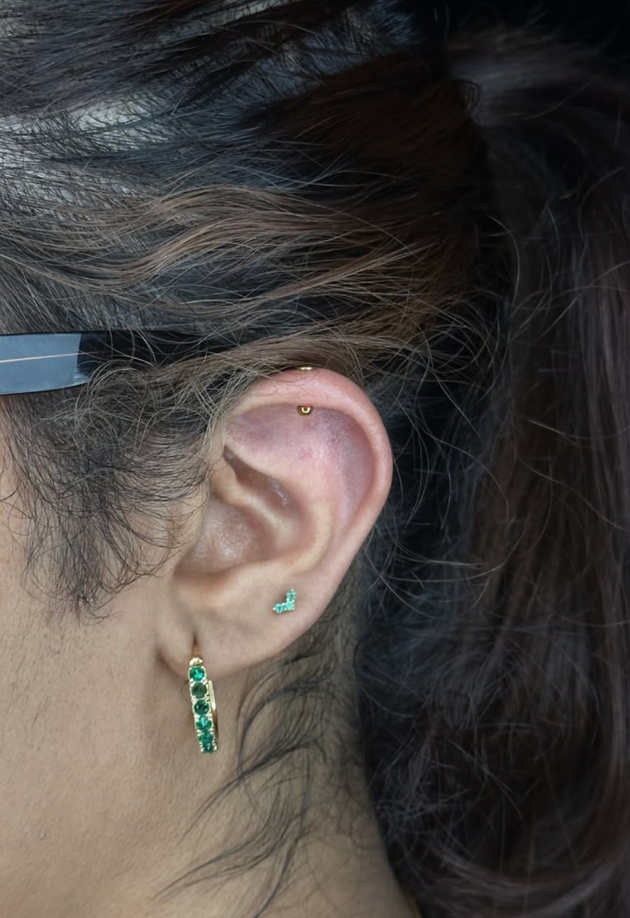 Emerald & Gold Ear Curation